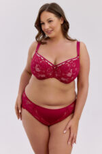 Biustonosz semi soft BS 1372 Mary Bordowy - obrazek 4